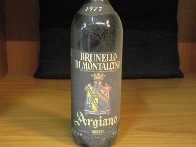 Pezzi Unici Brunello di montalcino argiano 1977