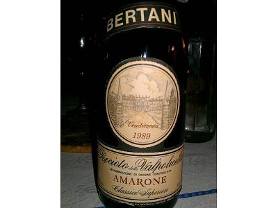 Pezzi Unici Amarone bertani 1989 cassetta legno