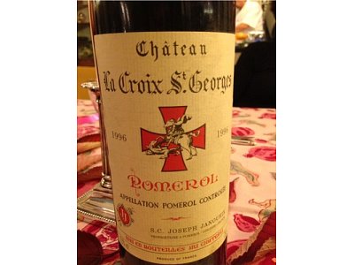 Chateau la croix s.georges pomerol 1996