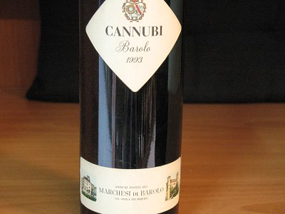 Pezzi Unici Barolo cannubi 1993 marchesi di barolo