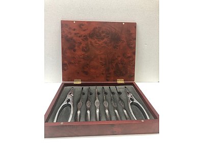 No Set granchi cassetta legno