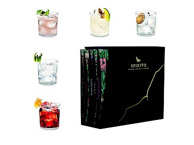 Box con 5 cocktail assortiti spirito