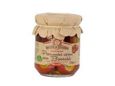 Delizie Di Calabria Peperoncini ripieni con baccalà g.170 delizie