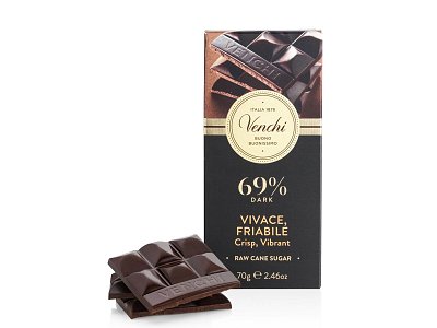 Tav.vivace friabile g.70 fondente 69% venchi