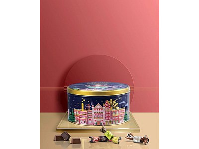 Leone Pastiglie Latta con assortimento cioccolatini leone g.450