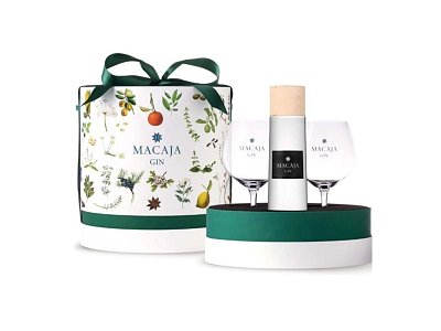 Macaja Gin Macaja gin + 2 bicchieri in cappelliera