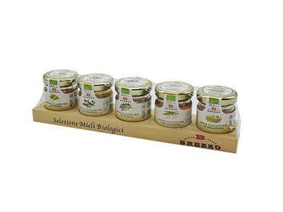 Brezzo Apicoltura Astuccio legno 5 miele bio g.175 brezzo