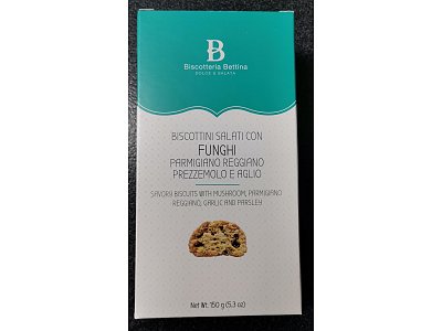 Biscotti salati funghi parm.prez.e aglio bettina