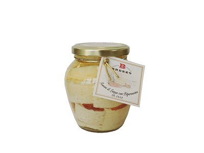 Tomini in olio con peperoncino g.280 brezzo
