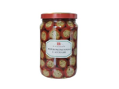 Brezzo Apicoltura Peperoncini tonno e acciughe g.1500 brezzo