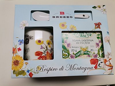 Brezzo Apicoltura Respiro di montagna mug+te