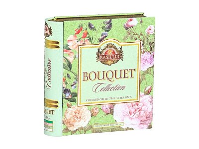 Scatola latta bouquet 32 filtri basilur