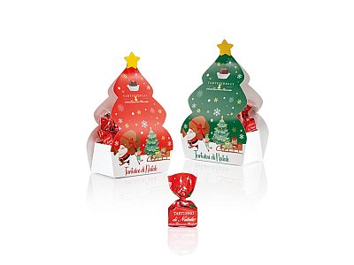 Antica Torroneria Piemontese Alberello con tartufi natalizi g.180 antica torr.